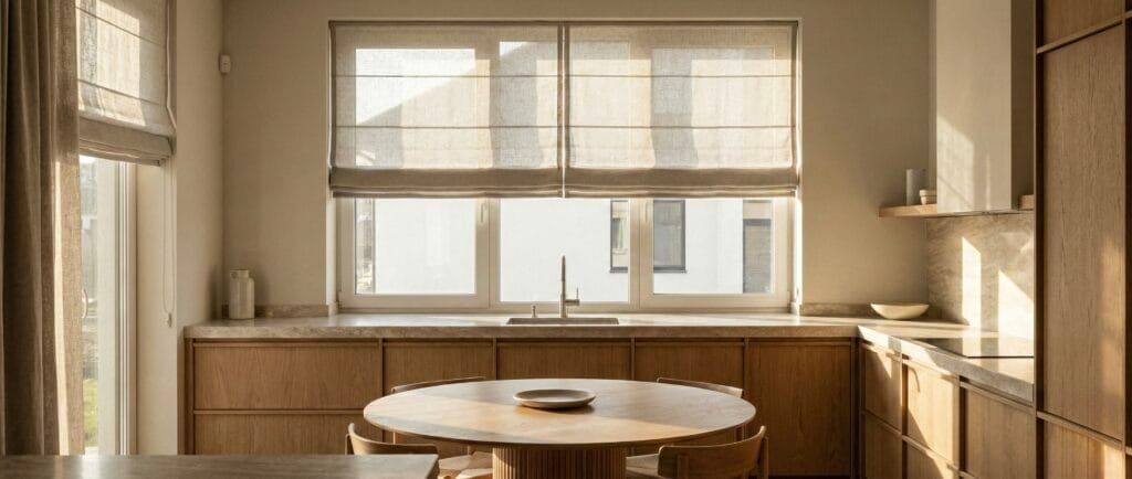 Кухня з римськими шторами, Тернопіль