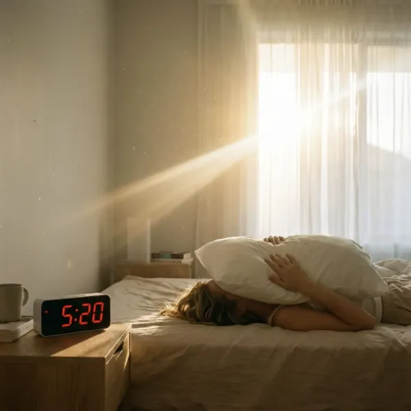 Мене будить сонце о 5.20